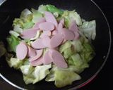 キャベツとギョニソのケチャップ炒め作り方4写真