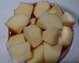 ♬ふじりんごの赤ワイン煮＆ミルクゼリー♬作り方1写真