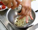 138kcal♪彩り鮮やかそばの実サラダ作り方2写真