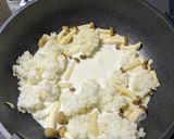プチ贅沢　ウニとキノコのチーズリゾット作り方2写真