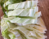 キャベツと椎茸の蒸し煮作り方1写真
