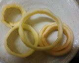 りんごの輪を型にして焼きプリン作り方2写真
