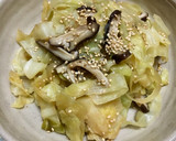 キャベツと椎茸の蒸し煮作り方4写真