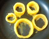 りんごの輪を型にして焼きプリン作り方5写真