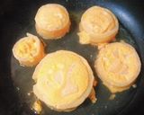 りんごの輪を型にして焼きプリン作り方7写真