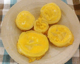 りんごの輪を型にして焼きプリン作り方8写真