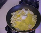 節約レシピ♪キャベツと卵のごま油炒め作り方3写真