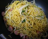 オイスターソース焼そば作り方5写真