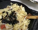 太麺焼きそば・野菜多めで目玉焼きのせ作り方5写真