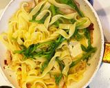 アスパラ菜を使った春の旬ペペロンチーノ作り方4写真