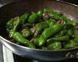 しし唐と豚肉の酢味噌炒め作り方4写真