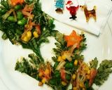人参の葉っぱでXmasツリー♬︎☆❅॰ॱ作り方34写真