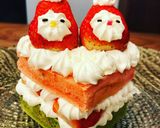 お雛様　三色　ケーキ作り方26写真
