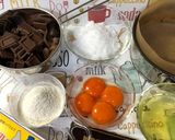 お好きなチョコで♡ガトーショコラ作り方1写真