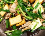 豚バラ厚揚げニラ炒め作り方4写真