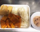かぼちゃの味噌汁・ツナ缶でダシ要らず作り方5写真