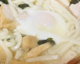厚揚げ＆おとし卵のわかめ煮込みうどん作り方3写真