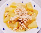 大根と鶏ひき肉のそぼろ煮作り方1写真