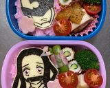 【キャラ弁当】キューレンジャー&鬼滅の刃作り方3写真