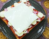 朝食に♡ケチャップdeピザパン作り方4写真