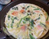 鮭とほうれん草のワンパンクリームパスタ作り方6写真