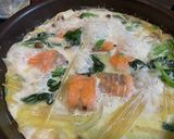 鮭とほうれん草のワンパンクリームパスタ作り方7写真