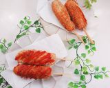HMで作るお餅入りチーズハットグ作り方7写真