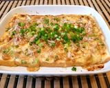 節約簡単！麺つゆで絹厚揚げの卵とじ作り方9写真