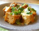 絹厚揚げのフワカリ焼き♪にんにくネギダレ作り方12写真