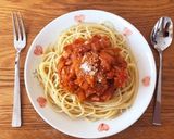 【簡単で美味しい!】玉ねぎトマトパスタ作り方10写真
