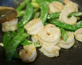 海老と春野菜の粒マスタード・マヨソテー作り方6写真