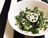 生春菊と蓮根の水煮 ごま油香る塩味サラダ作り方6写真