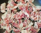 簡単節約。豚こま肉のマヨ甜麺醤炒め作り方5写真