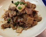 簡単節約。豚こま肉のマヨ甜麺醤炒め作り方8写真