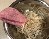 レンチンで♫もやしとハムの辛子醤油和え作り方5写真