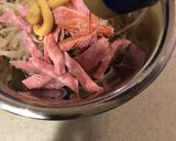 レンチンで♫もやしとハムの辛子醤油和え作り方9写真