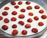 さくらんぼのチーズクラフティ作り方7写真