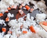 娘も作れる!超簡単!カニカマ炒飯作り方2写真