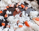 娘も作れる！超簡単！カニカマ炒飯作り方2写真