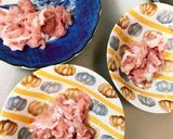 全てレンジ甘酢ソース豚平焼き風作り方9写真