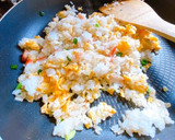 娘も作れる！超簡単！カニカマ炒飯作り方7写真