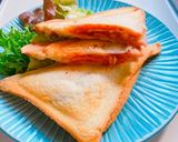 キャベツを挟んだホットサンド作り方8写真