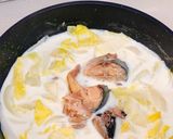 【節約】サバ缶と白菜のクリームスープ作り方3写真