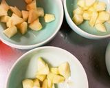 レンジ林檎入りシチューひき肉のせドーム蒸作り方3写真