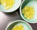 レンジ林檎入りシチューひき肉のせドーム蒸作り方4写真