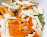 レンジじゃがいもひき肉林檎入りシチュー丼作り方14写真