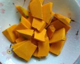かぼちゃ・大根おろしの味噌汁♪作り方1写真