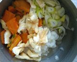 かぼちゃ・大根おろしの味噌汁♪作り方3写真
