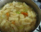 かぼちゃ・大根おろしの味噌汁♪作り方5写真