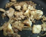 新じゃが・もも肉煮物のリメイク丼!作り方2写真
